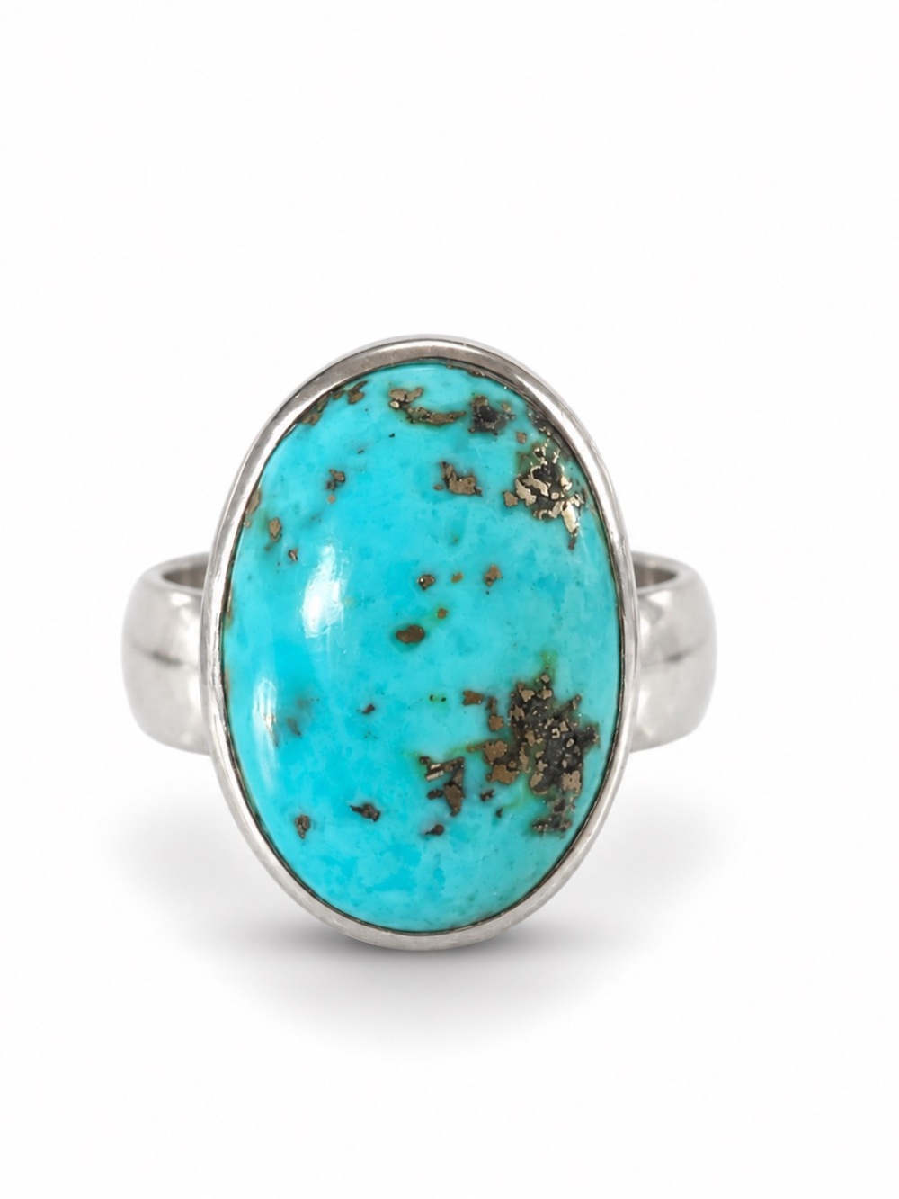 “BOHO” Exquisite Turquoise Ring in 925 Sterling Silver! US 8